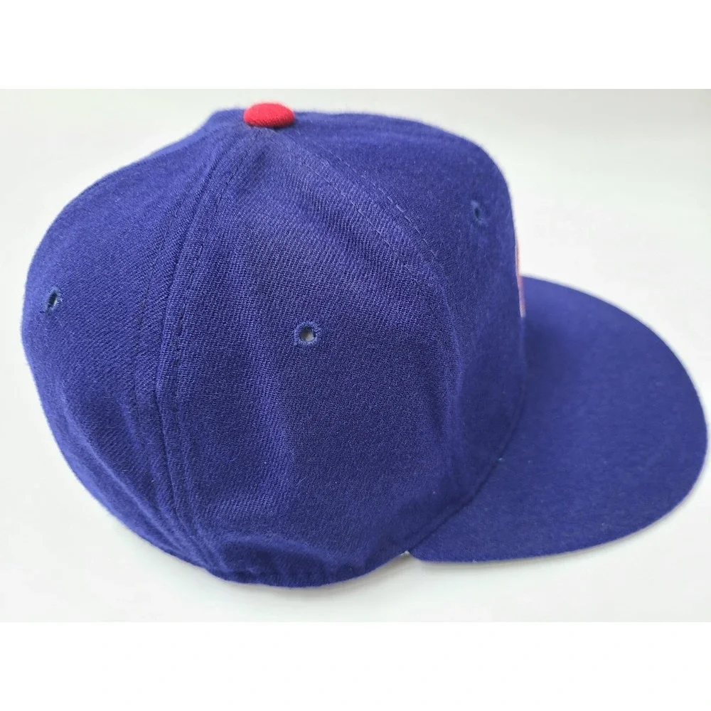 Vintage Chicago Cubs New Era 59Fifty Pro Model Fitted 7 1/8 Hat Cap Wool Men MLB